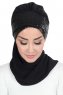 Olga - Svart & Svart Praktisk Hijab
