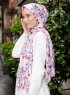 Pariza - Rosa Mönstrad Hijab