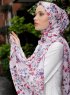 Pariza - Rosa Mönstrad Hijab