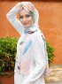Pariza - Rosa Blad Mönstrad Hijab
