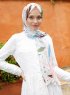 Pariza - Rosa Blad Mönstrad Hijab
