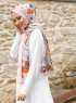 Pariza - Brun Blad Mönstrad Hijab