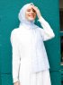 Pariza - Ljusblå Mönstrad Hijab