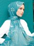 Pariza - Grön Mönstrad Hijab
