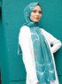 Pariza - Grön Mönstrad Hijab