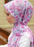 Pariza - Mörkrosa Mönstrad Hijab