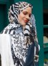 Pariza - Marinblå Mönstrad Hijab