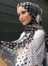 Pariza - Svart Mönstrad Hijab