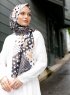 Pariza - Svart Mönstrad Hijab