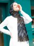 Pariza - Svart Cirkel Mönstrad Hijab