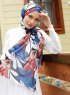 Pariza - Vit Mönstrad Hijab