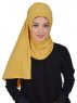 Pia Senapsgul Praktisk Hijab Sjal Ayse Turban 324112a