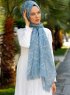 Pola - Grå Mönstrad Hijab - Sal Evi