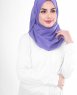 Purple Opulence Lila Bomull Voile Hijab 5TA91c