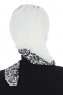 Regina - Marinblå & Ljusblå Chiffon Instant Turban