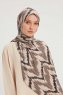 Tansu - Ljusbrun Mönstrad Hijab