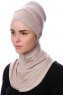 Safiye - Ljus Taupe Ninja Underslöja - Ecardin