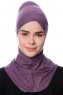 Safiye - Mörklila Ninja Underslöja - Ecardin