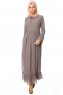 Samiya - Grå Chiffon Klänning - Burun