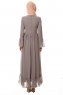 Samiya - Grå Chiffon Klänning - Burun