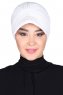 Sandra - Vit Bomull Turban - Ayse Turban