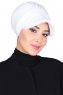 Sandra - Vit Bomull Turban - Ayse Turban