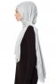 Seda - Ljusgrå Jersey Hijab - Ecardin