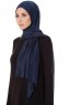 Seda - Marinblå Jersey Hijab - Ecardin