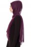 Selma - Blackberry Enfärgad Hijab - Gülsoy