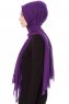 Selma - Deep Violet Enfärgad Hijab - Gülsoy
