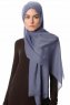 Selma - Denim Enfärgad Hijab - Gülsoy