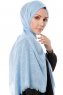 Selma - Ljusblå Enfärgad Hijab - Gülsoy