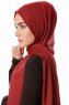 Selma - Mörk Bordeaux Enfärgad Hijab - Gülsoy