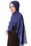 Selma - Mörkblå Enfärgad Hijab - Gülsoy