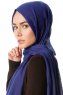 Selma - Mörkblå Enfärgad Hijab - Gülsoy
