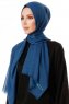Selma - Petrolblå Enfärgad Hijab - Gülsoy