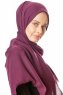 Selma - Plommon Enfärgad Hijab - Gülsoy