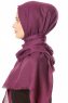 Selma - Plommon Enfärgad Hijab - Gülsoy