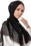 Selma - Svart Enfärgad Hijab - Gülsoy