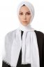 Selma - Vit Enfärgad Hijab - Gülsoy