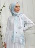 Yumna - Grön Mönstrad Hijab