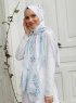 Yumna - Grön Mönstrad Hijab