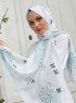 Yumna - Grön Mönstrad Hijab