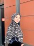 Soda - Svart Mönstrad Bomull Hijab - Mirach