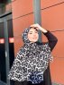 Soda - Svart Mönstrad Bomull Hijab - Mirach