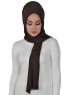 Sofia - Brun Praktisk Bumull Hijab