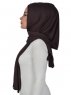 Sofia - Brun Praktisk Bumull Hijab