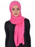 Sofia - Fuchsia Praktisk Bumull Hijab
