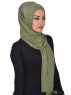 Sofia - Khaki Praktisk Bumull Hijab