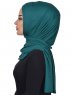 Sofia - Mörkgrön Praktisk Bumull Hijab